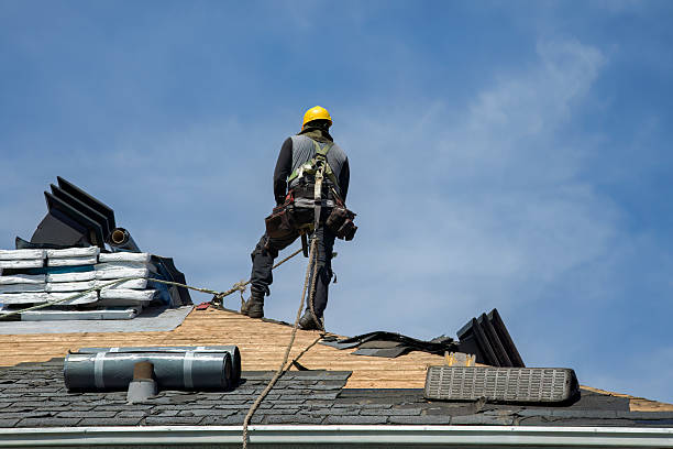 Professional Roof Installation technician working in Oldhams, VA